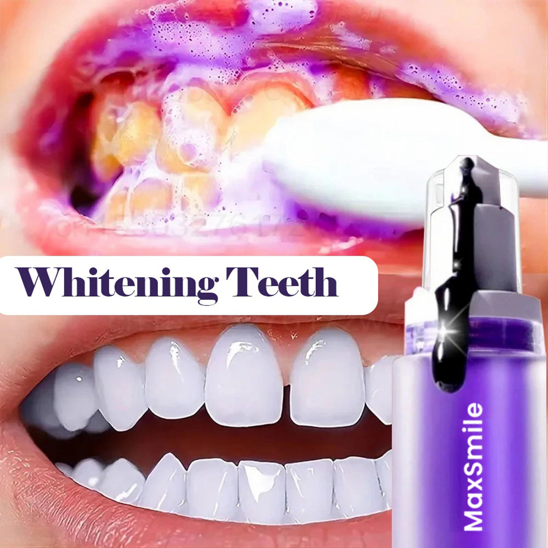 MaxSmile Teeth Color Corrector Purple Teeth Whitening Toothpaste